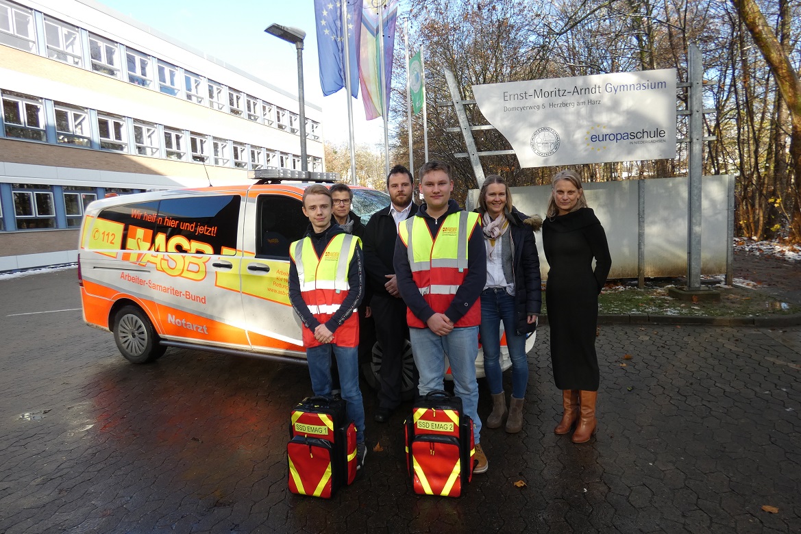 Neuer Schulsanitätsdienst am Ernst-Moritz-Arndt Gymnasium in Herzberg gestartet